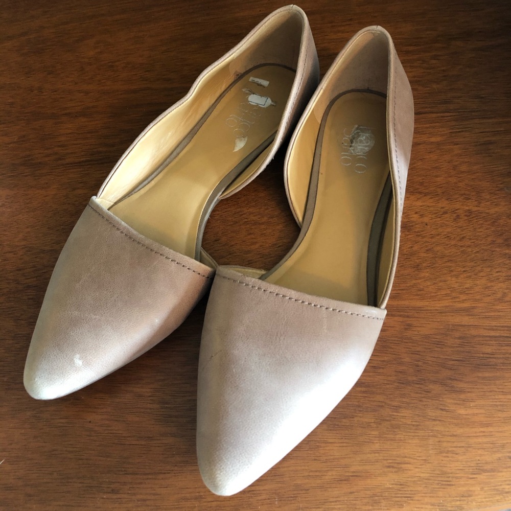 Franco Sarto Taupe flats. Size 10